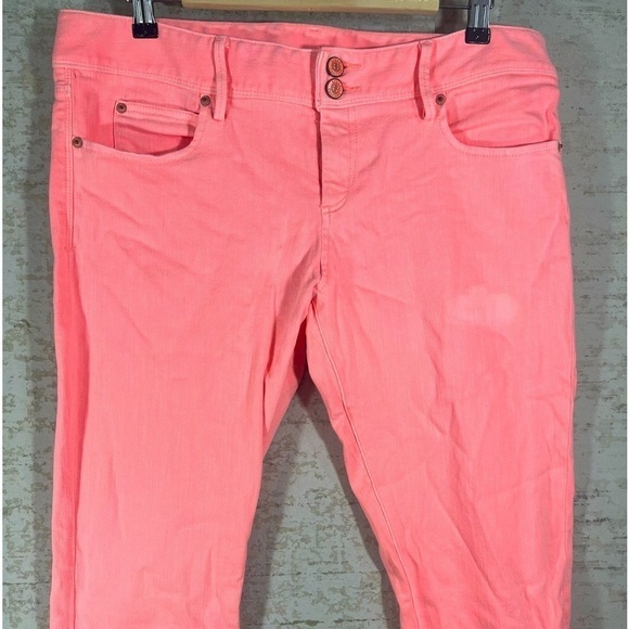 LILLY PULITZER Pink/Coral Worth Skinny Mini Zip Size 12 - Picture 2 of 16